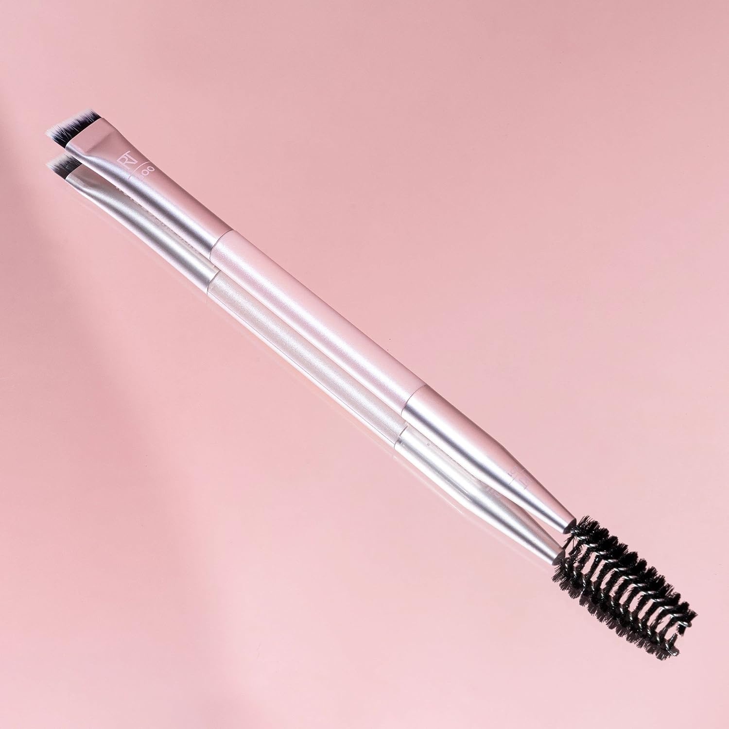 image:imageReal Techniques Brow Shaping Set Spoolie Tweezers amp Brow Brushes DualEnded Tools For Styling amp Shaping Eyebrows Get Full Fluffy Brows Multiuse Brushes CrueltyFree 3 Piece SetDualEnded Brow Brush