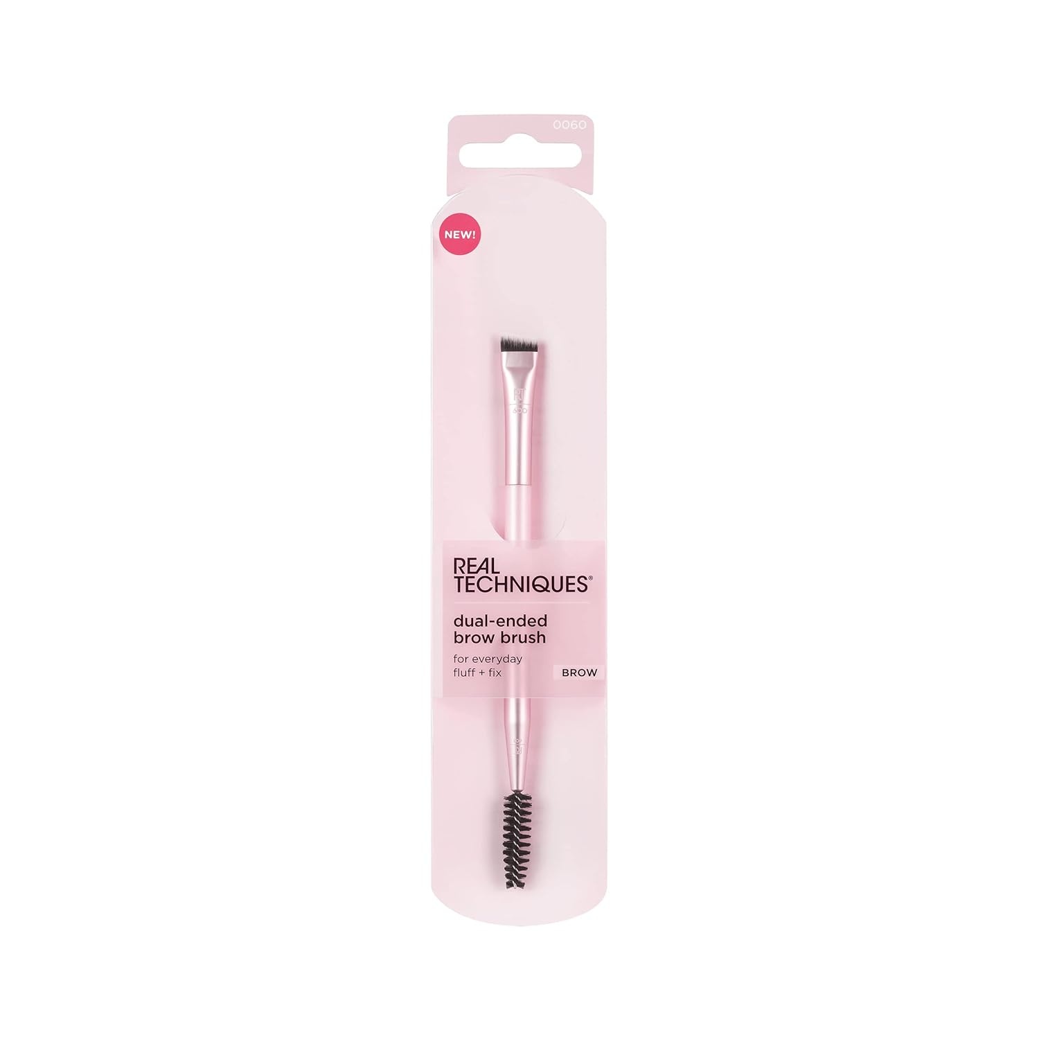 image:imageReal Techniques Brow Shaping Set Spoolie Tweezers amp Brow Brushes DualEnded Tools For Styling amp Shaping Eyebrows Get Full Fluffy Brows Multiuse Brushes CrueltyFree 3 Piece SetDualEnded Brow Brush