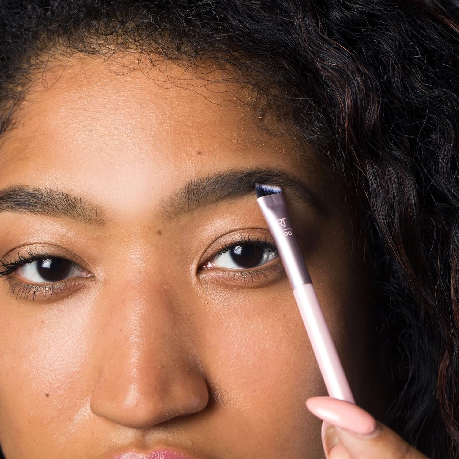 image:imageReal Techniques Brow Shaping Set Spoolie Tweezers amp Brow Brushes DualEnded Tools For Styling amp Shaping Eyebrows Get Full Fluffy Brows Multiuse Brushes CrueltyFree 3 Piece SetDualEnded Brow Brush