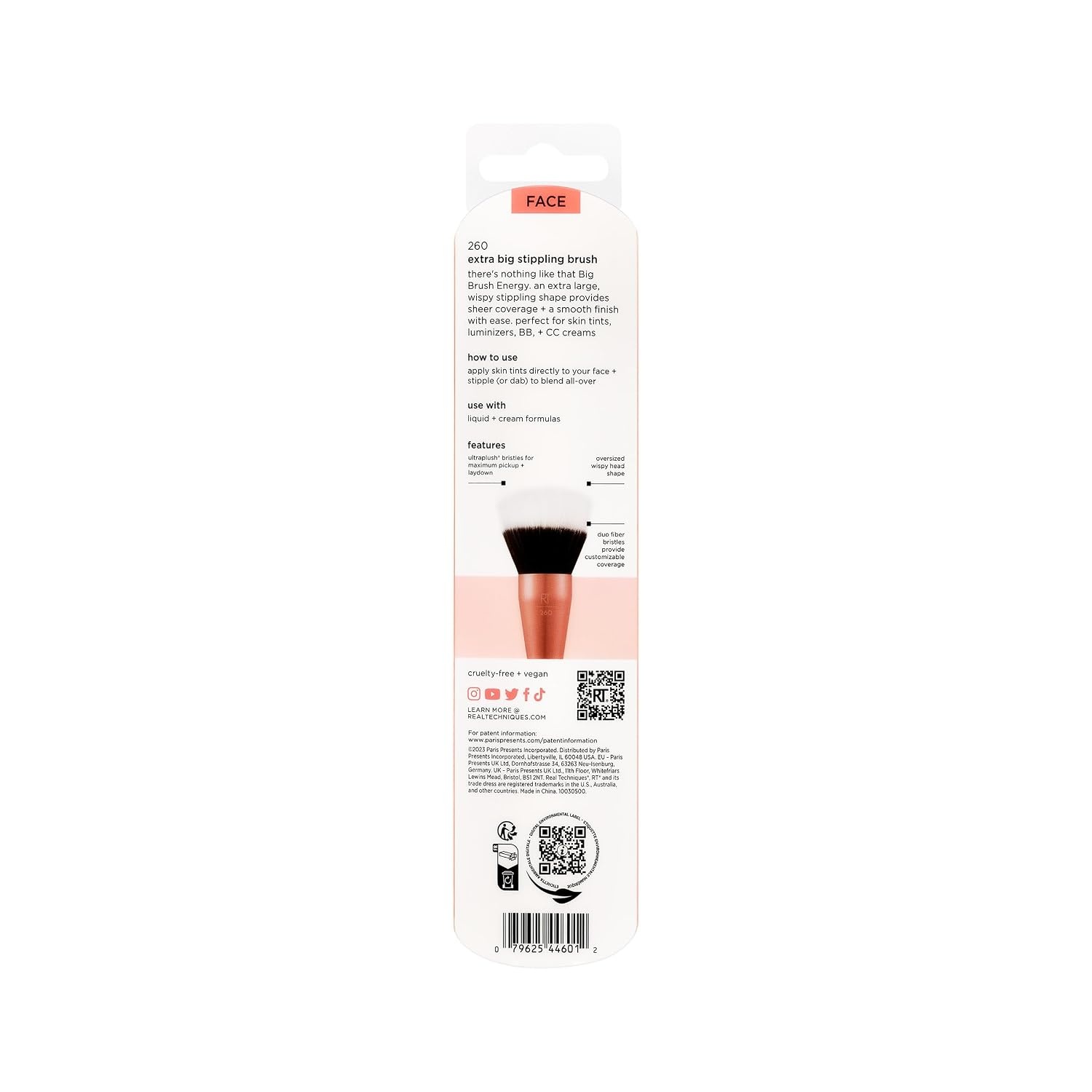 image:imageReal Techniques Extra Big Finishing Brush Large Makeup Brush For Powder Bronzer Highlight amp Contour XL Oversized Fan Brush For Quick Application CrueltyFree Synthetic Bristles 1 CountPink