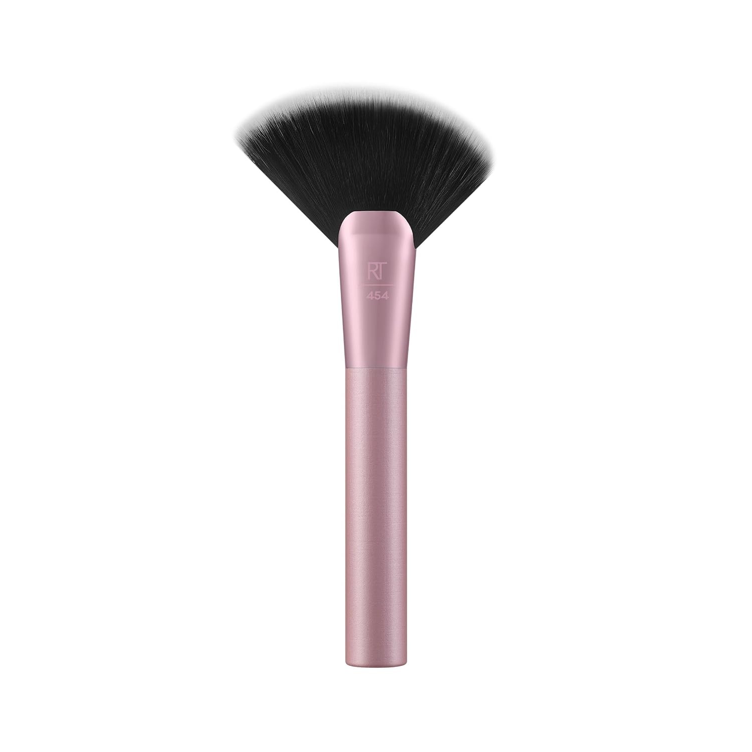 image:imageReal Techniques Extra Big Finishing Brush Large Makeup Brush For Powder Bronzer Highlight amp Contour XL Oversized Fan Brush For Quick Application CrueltyFree Synthetic Bristles 1 CountPink