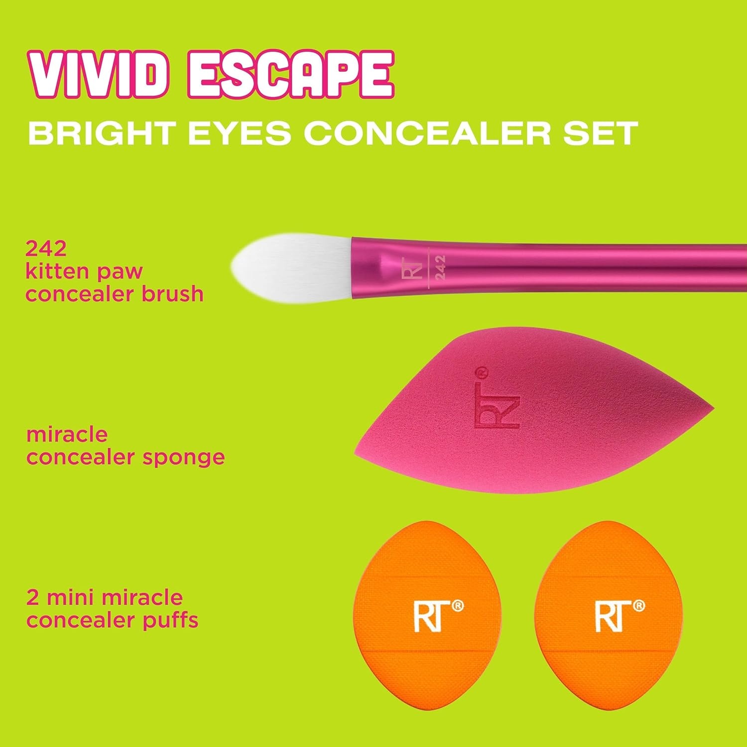 image:imageReal Techniques Vivid Escape Color Pop Blush Brush Multipurpose Makeup Brush For Easy Blending Use With Liquid amp Cream Blush Synthetic Soft Bristles CrueltyFree amp Vegan 1 Count1 Count Pack of 4