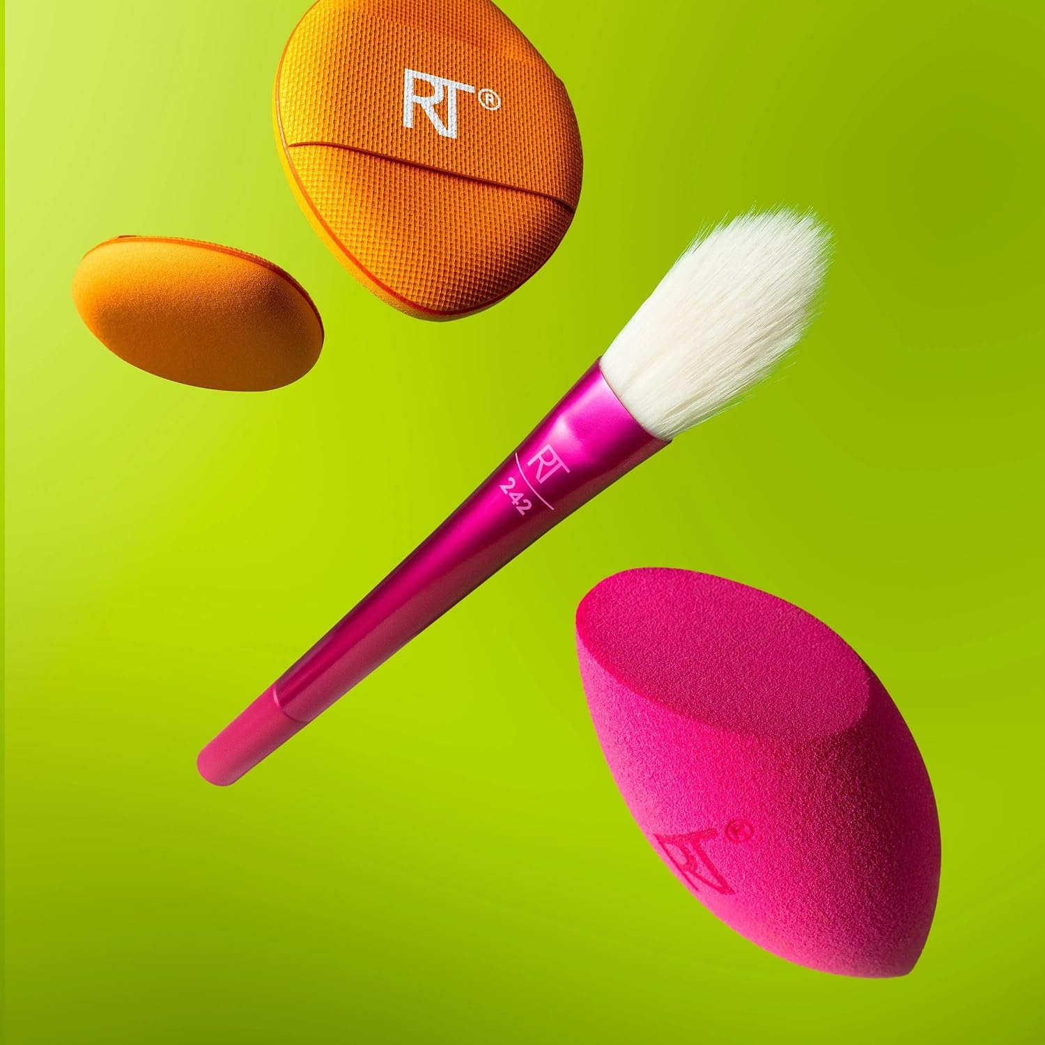 image:imageReal Techniques Vivid Escape Color Pop Blush Brush Multipurpose Makeup Brush For Easy Blending Use With Liquid amp Cream Blush Synthetic Soft Bristles CrueltyFree amp Vegan 1 Count1 Count Pack of 4