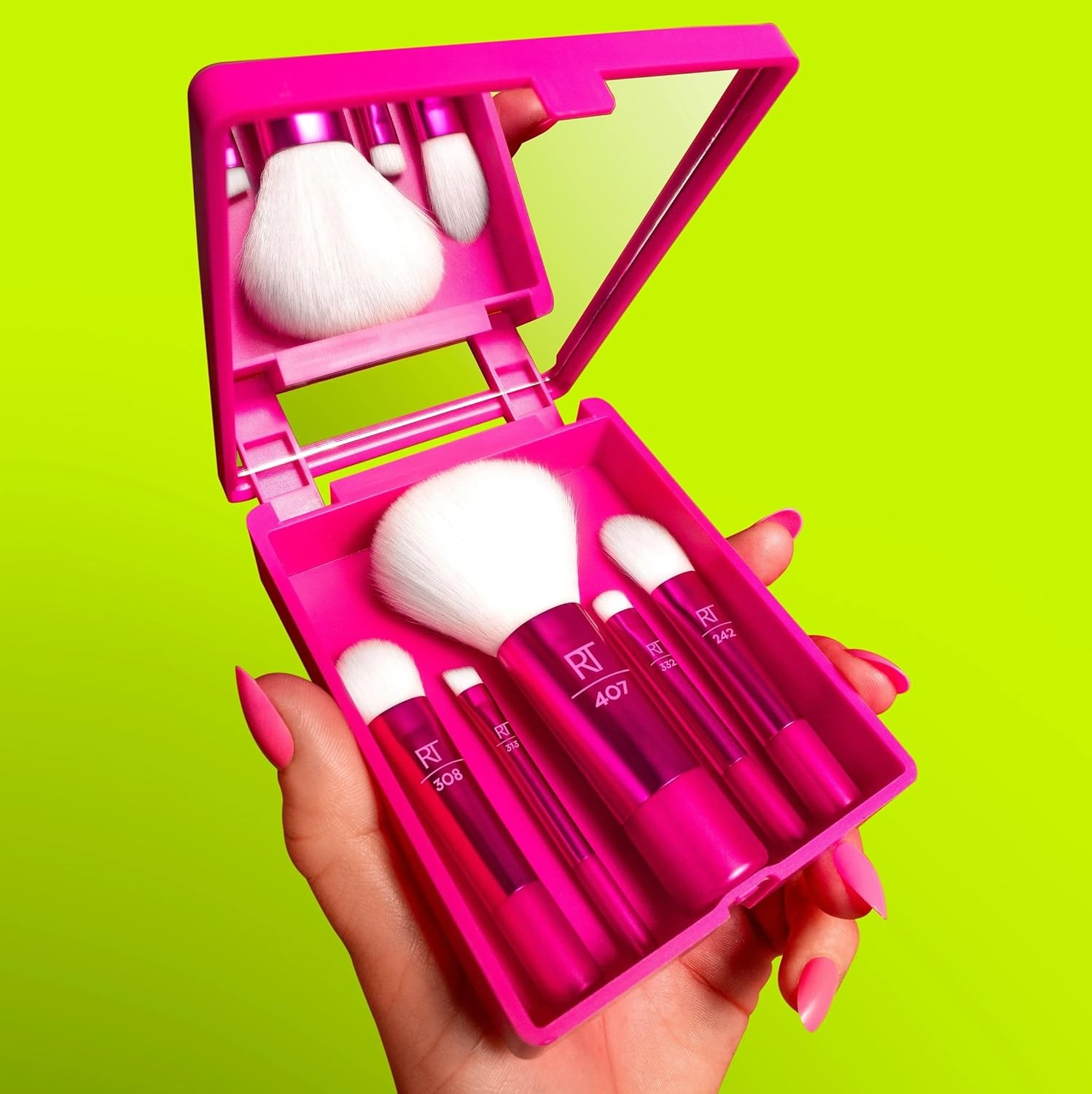 image:imageReal Techniques Vivid Escape Color Pop Blush Brush Multipurpose Makeup Brush For Easy Blending Use With Liquid amp Cream Blush Synthetic Soft Bristles CrueltyFree amp Vegan 1 Count1 Count Pack of 6