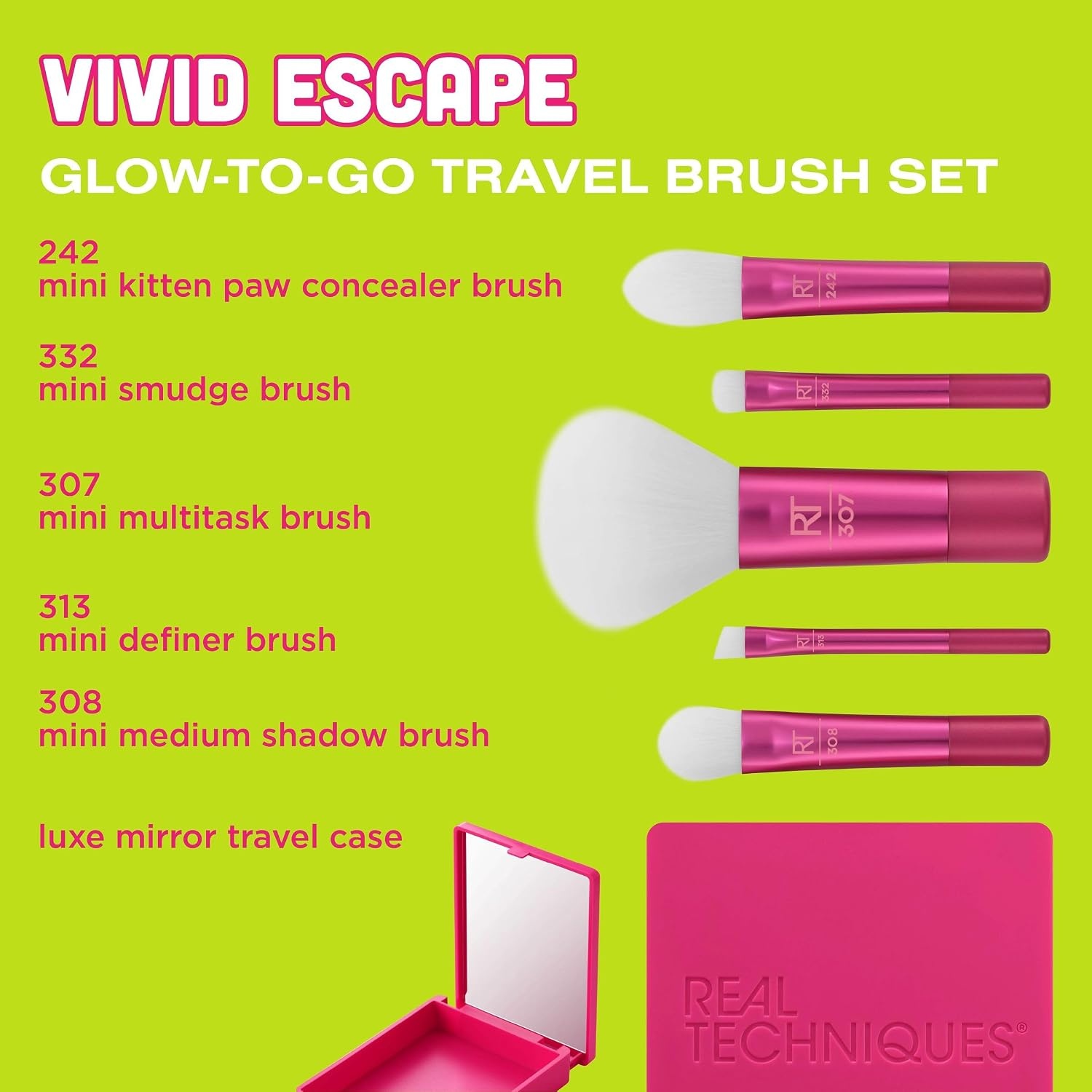 image:imageReal Techniques Vivid Escape Color Pop Blush Brush Multipurpose Makeup Brush For Easy Blending Use With Liquid amp Cream Blush Synthetic Soft Bristles CrueltyFree amp Vegan 1 Count1 Count Pack of 6