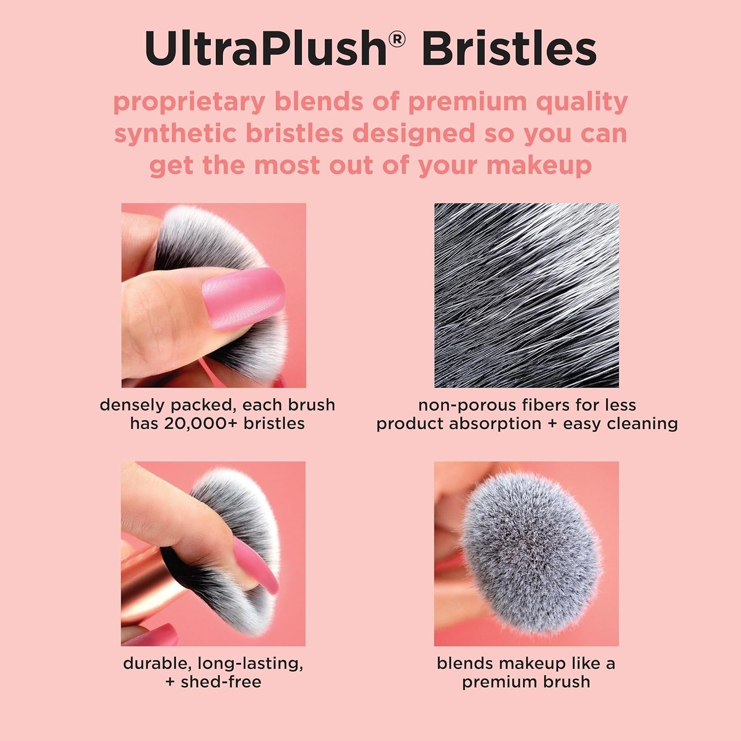 image:imageReal Techniques Vivid Escape Color Pop Blush Brush Multipurpose Makeup Brush For Easy Blending Use With Liquid amp Cream Blush Synthetic Soft Bristles CrueltyFree amp Vegan 1 Count1 Count Pack of 6