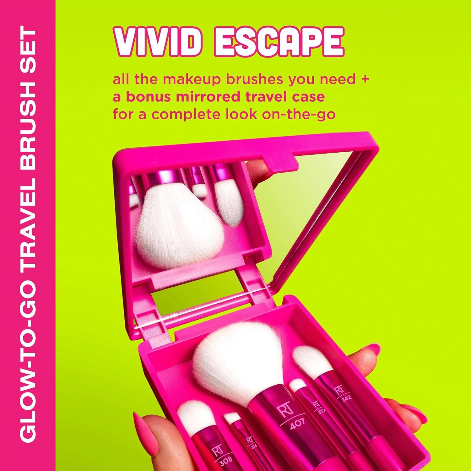 image:imageReal Techniques Vivid Escape Color Pop Blush Brush Multipurpose Makeup Brush For Easy Blending Use With Liquid amp Cream Blush Synthetic Soft Bristles CrueltyFree amp Vegan 1 Count1 Count Pack of 6