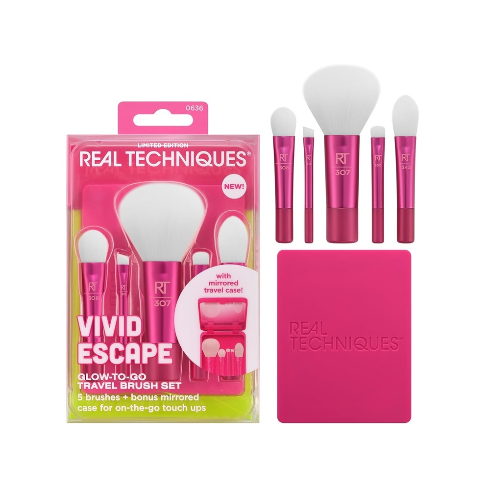 image:imageReal Techniques Vivid Escape Color Pop Blush Brush Multipurpose Makeup Brush For Easy Blending Use With Liquid amp Cream Blush Synthetic Soft Bristles CrueltyFree amp Vegan 1 Count1 Count Pack of 6