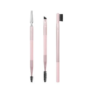 Real Techniques Brow Shaping Set, Spoolie, Tweezers & Brow Brushes, Dual-Ended Tools, For Styling, & Shaping Eyebrows, Get Full, Fluffy Brows, Multiuse Brushes, Cruelty-Free, 3 Piece Set(Brow Styling Set)