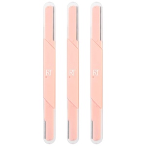 Real Techniques Face and Brow Razors, Dual Ended, Exfoliating Dermaplaning, Women’s Face Razor, Multipurpose Facial Razors, Precision Trimming for Peach Fuzz, Dermablading, Multiuse, 3 Piece Set(3 Count (Pack of 1))