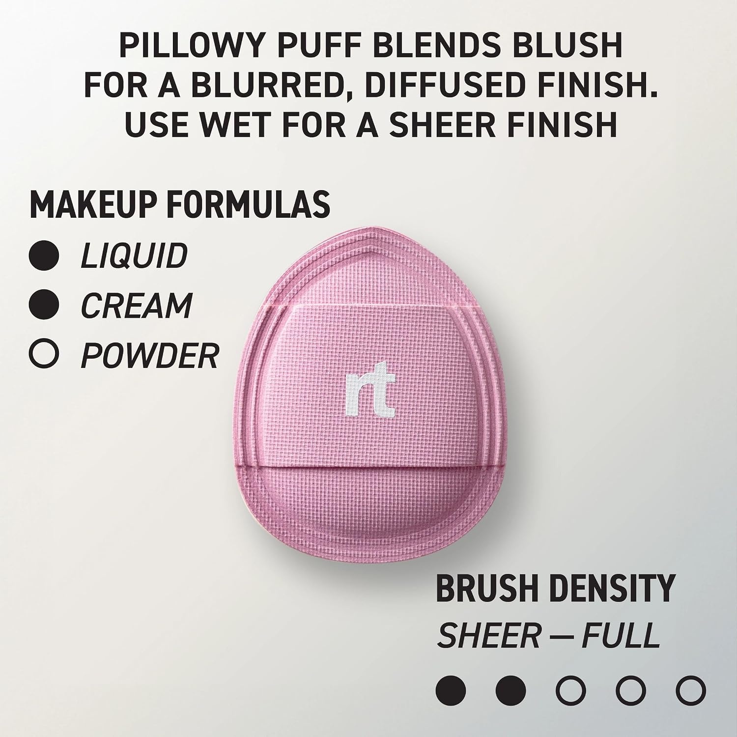 image:imageReal Techniques 3 Piece Cheeky Trio Makeup Brush Set Blush amp Bronzer Brush Set Cream amp Liquid Blush Brush Bronzing Brush amp Blurring Blush Puff Vegan amp CrueltyFree