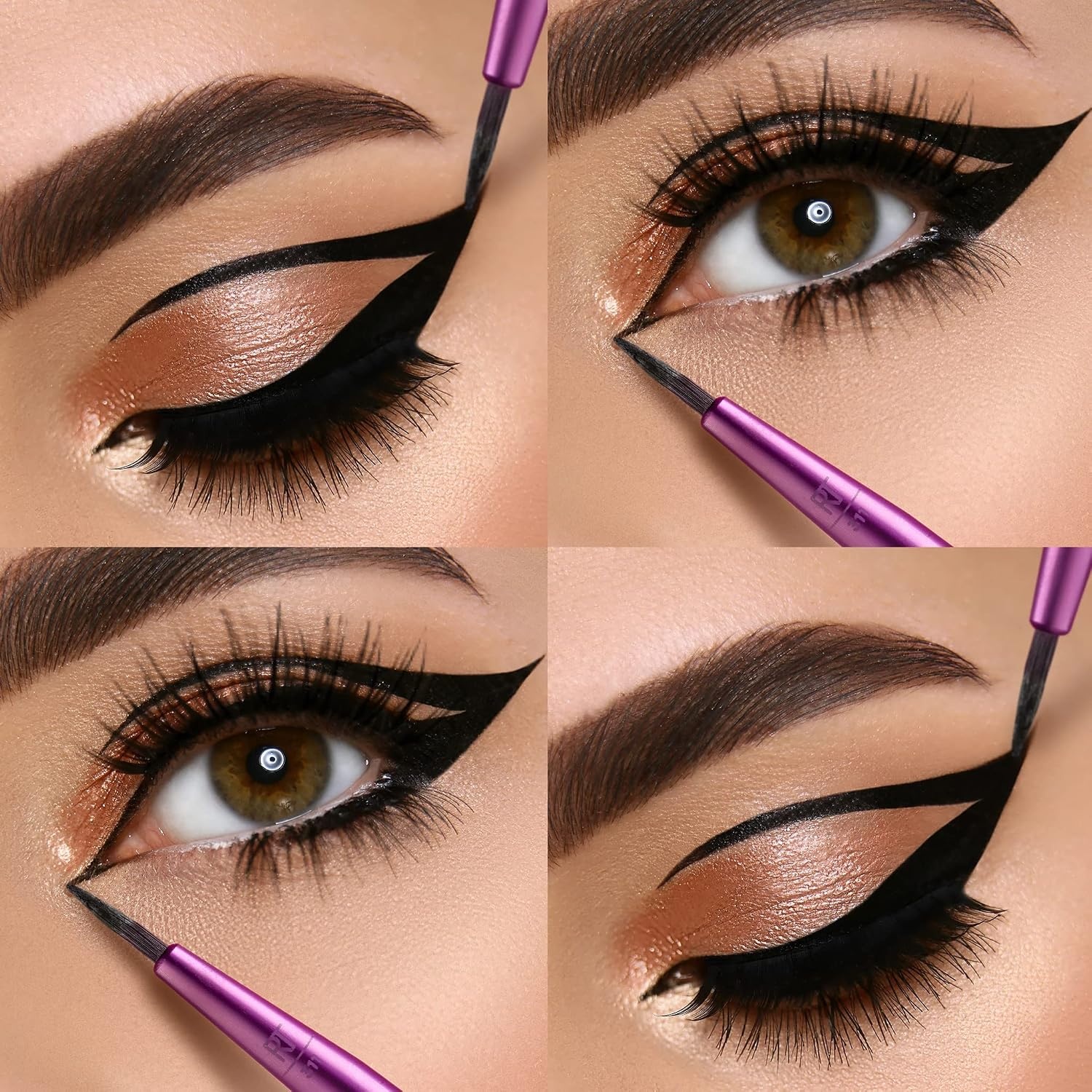 image:imageReal Techniques 8 Piece Everyday Eye Essentials Makeup Brush Set Eye Brushes for Eye Liner Eyeshadow Brows amp Lashes Travel Friendly Gift Set Synthetic Bristles CrueltyFree amp Vegan8 Piece Set Pack of 8
