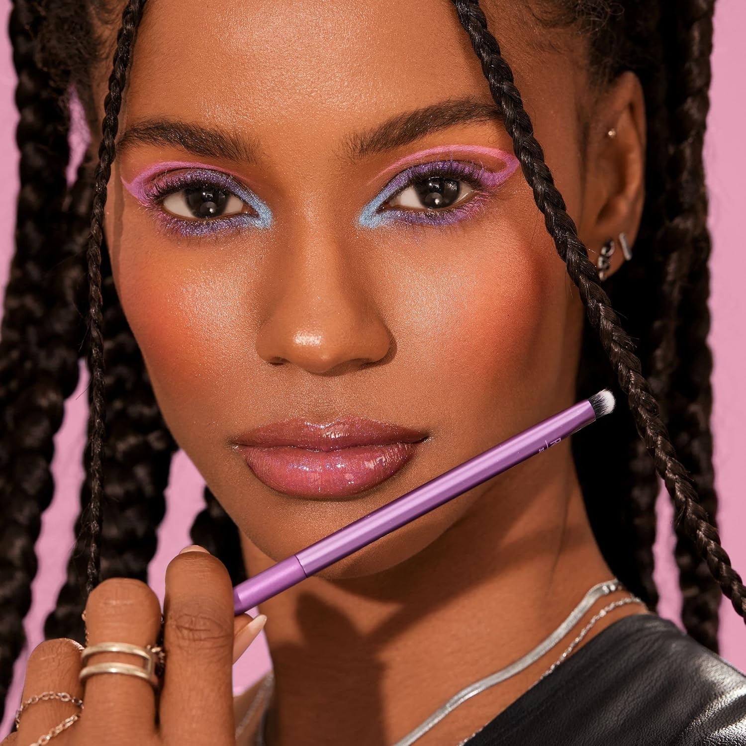 image:imageReal Techniques 8 Piece Everyday Eye Essentials Makeup Brush Set Eye Brushes for Eye Liner Eyeshadow Brows amp Lashes Travel Friendly Gift Set Synthetic Bristles CrueltyFree amp Vegan8 Piece Set Pack of 8