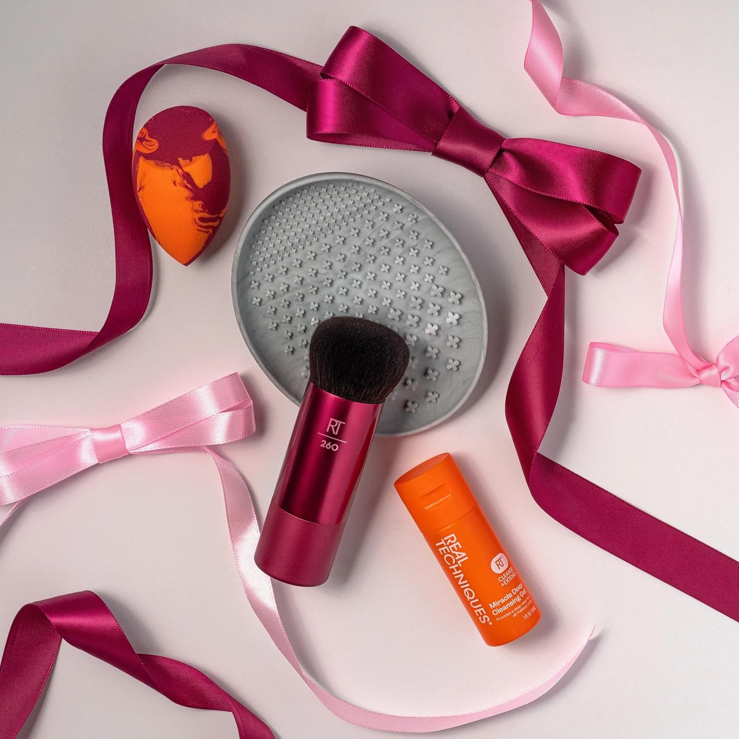 image:imageReal Techniques Better Blending Days Limited Edition 4Piece Holiday Makeup Gift Set Makeup Sponge Makeup Brush amp Cleansing Tools Vegan amp CrueltyFree Beauty Kit