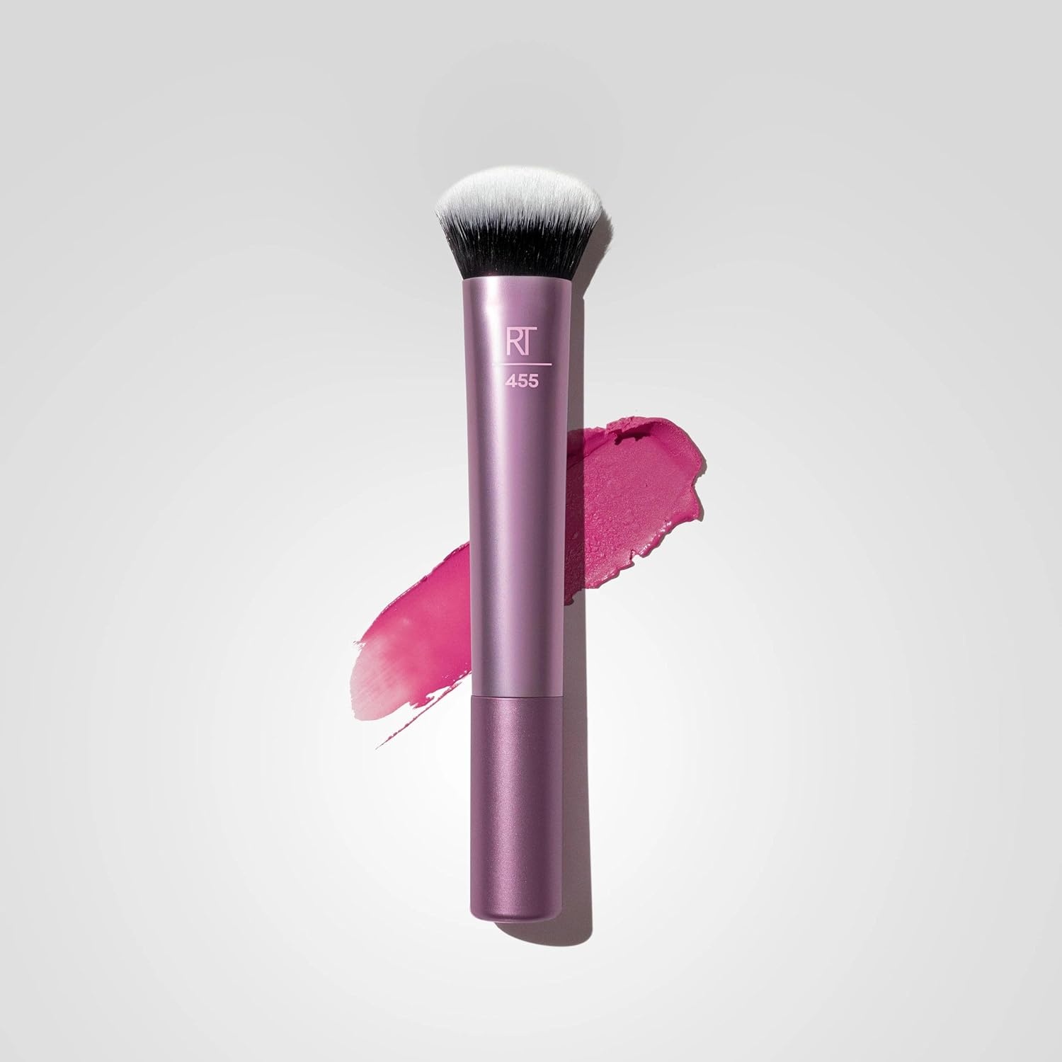 image:imageReal Techniques Cat Paw Blush Brush Liquid amp Cream Blush Makeup Brush Unique Paw Shape for Lifted Natural Color Soft UltraPlush Blending Bristles CrueltyFree 1 Count