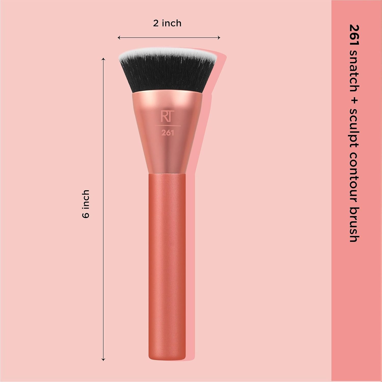 image:imageReal Techniques Cheek Hugging Contour Brush Angled Makeup Brush for Cream Contour Liquid Bronzer amp Sculpting Precision Face Shaping UltraPlush Bristles CrueltyFree 1 CountSnatch Sculpt Brush