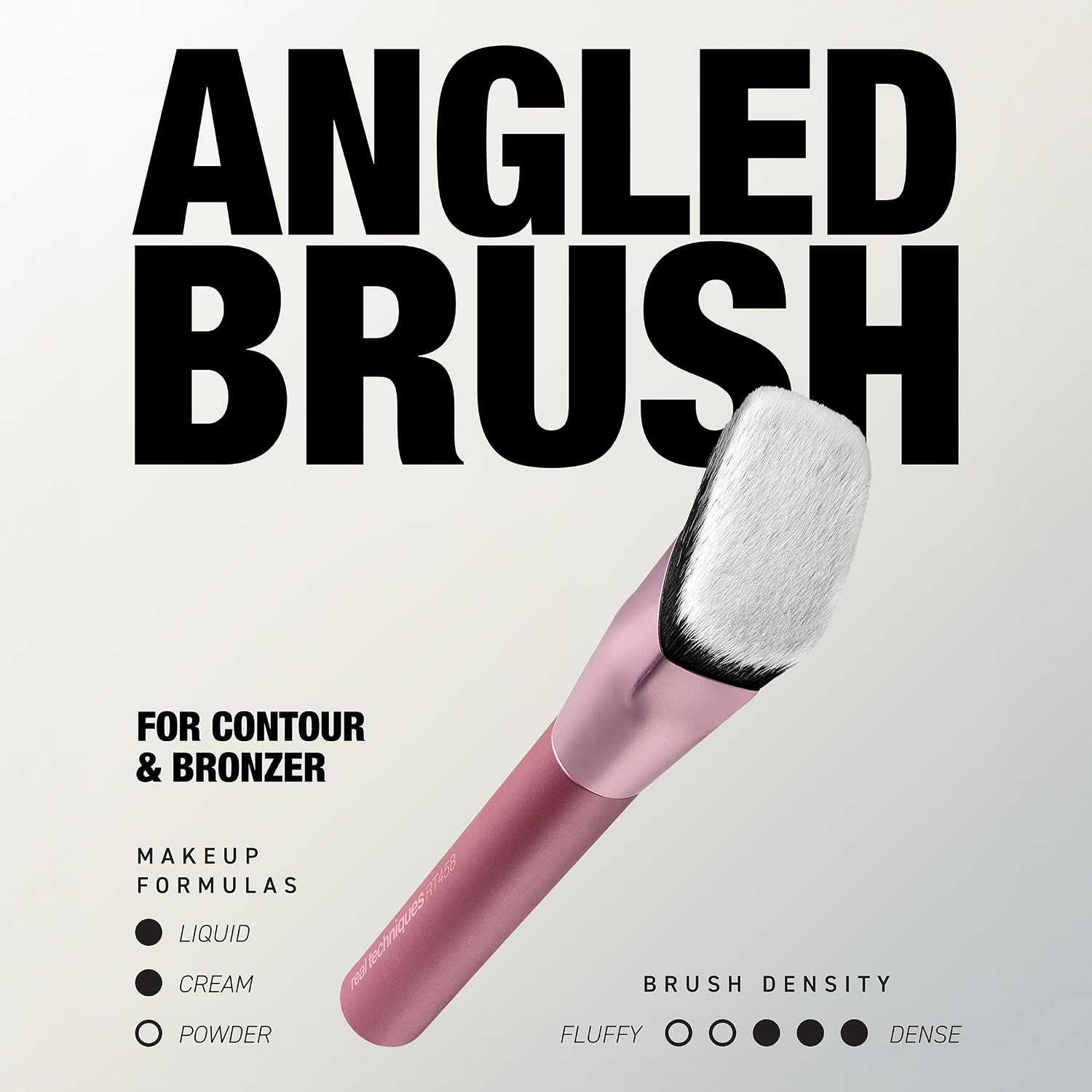 image:imageReal Techniques Cheek Hugging Contour Brush Angled Makeup Brush for Cream Contour Liquid Bronzer amp Sculpting Precision Face Shaping UltraPlush Bristles CrueltyFree 1 CountCheek Hugging Brush