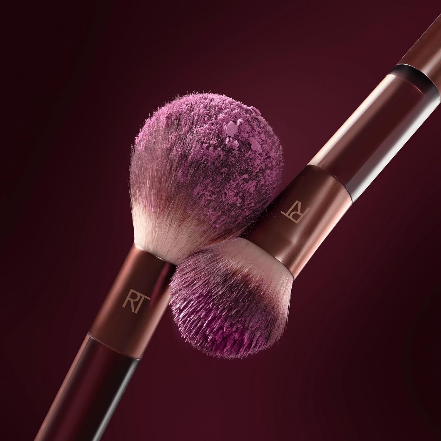 image:imageReal Techniques Cherry On Top Its All Blush Brush DualEnded amp Multipurpose Makeup Brush for Powder Liquid amp Cream Blush Synthetic Bristles Vegan amp CrueltyFree Face Brush 1 Count