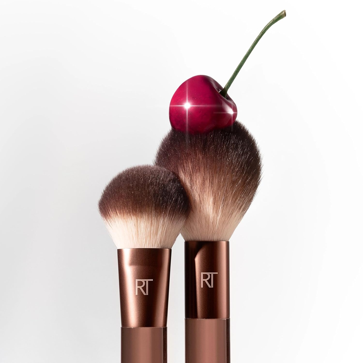 image:imageReal Techniques Cherry On Top Its All Blush Brush DualEnded amp Multipurpose Makeup Brush for Powder Liquid amp Cream Blush Synthetic Bristles Vegan amp CrueltyFree Face Brush 1 Count