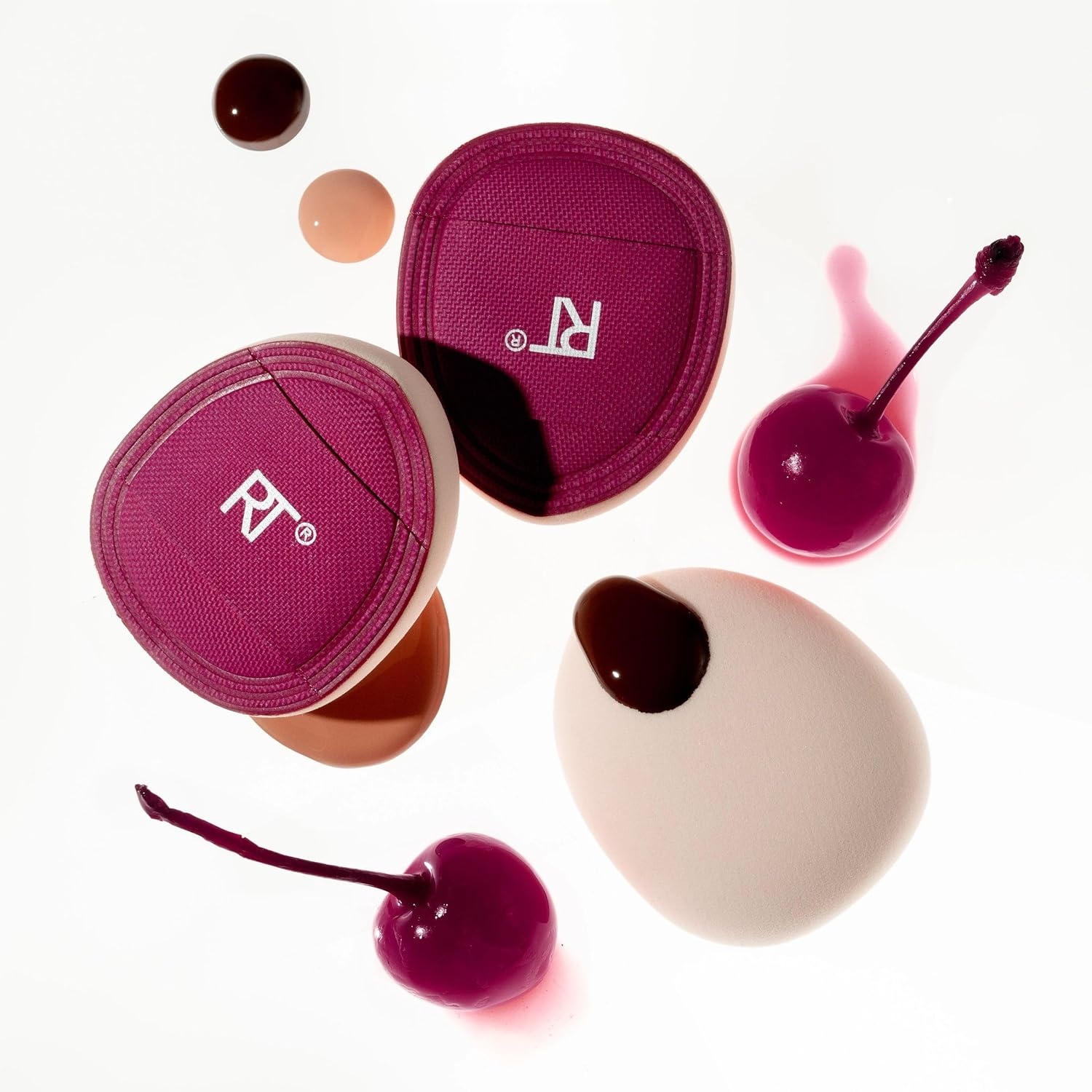 image:imageReal Techniques Cherry On Top Mini Marshmallow Puff Trio Mini Makeup Puffs For Concealer amp Foundation Spot Correcting amp Blending Dry Use Beauty Sponge Travel Size Vegan amp CrueltyFree 3 Count