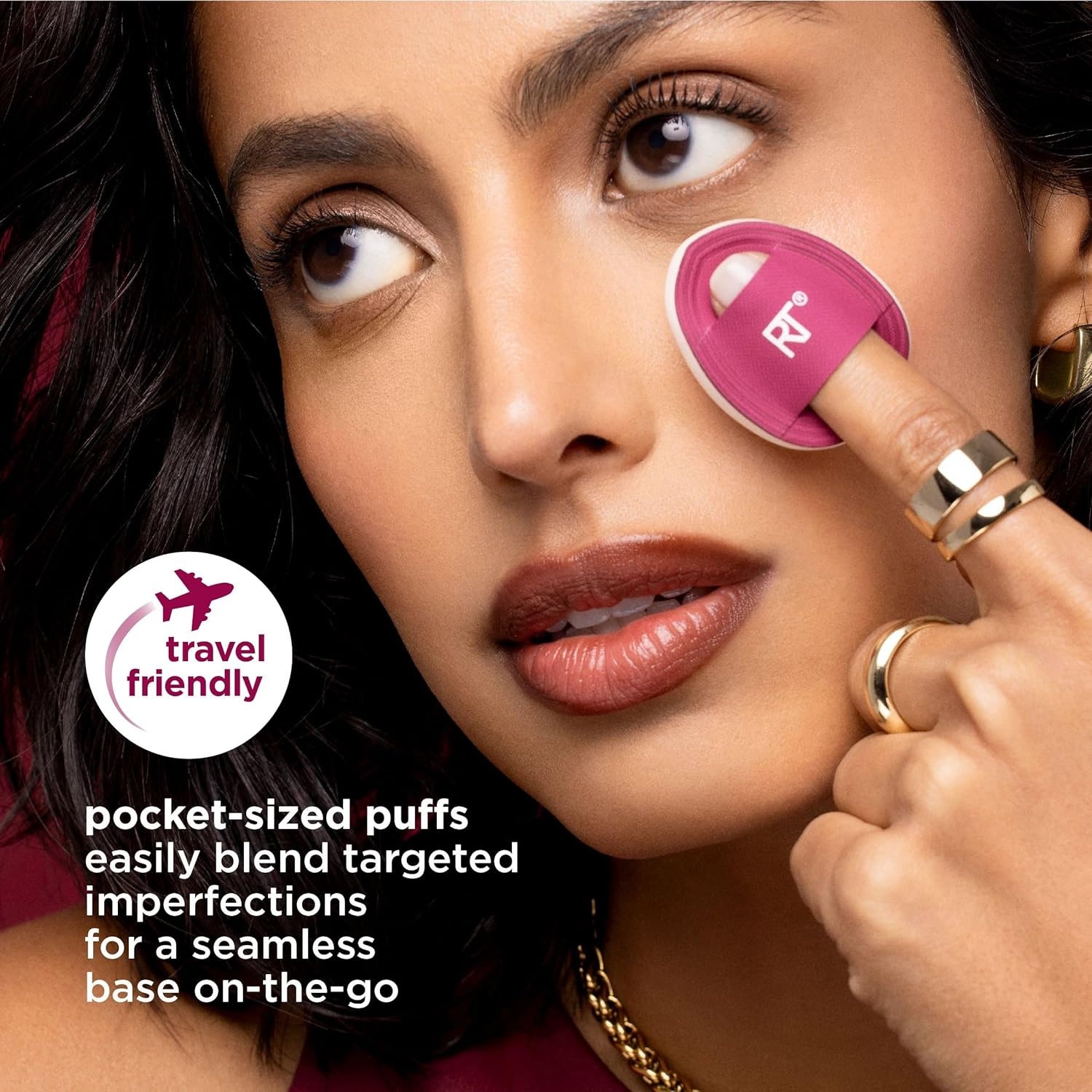 image:imageReal Techniques Cherry On Top Mini Marshmallow Puff Trio Mini Makeup Puffs For Concealer amp Foundation Spot Correcting amp Blending Dry Use Beauty Sponge Travel Size Vegan amp CrueltyFree 3 Count