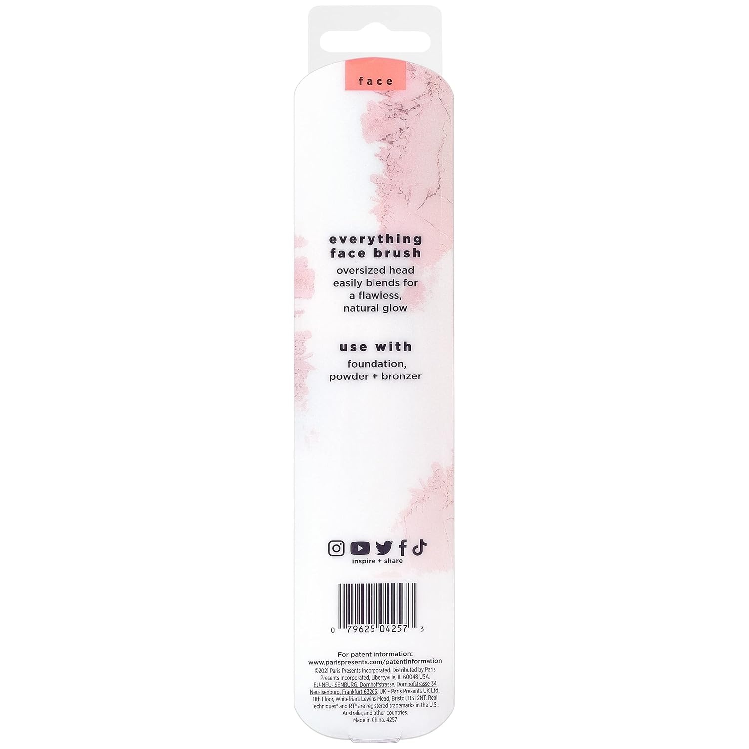 image:imageReal Techniques Everything Face Makeup Brush Flawless Finish Streak Free Makeup Application For Foundation amp Powder Makeup Application Fluffy Face Brush Cruelty Free 1 Count Orange