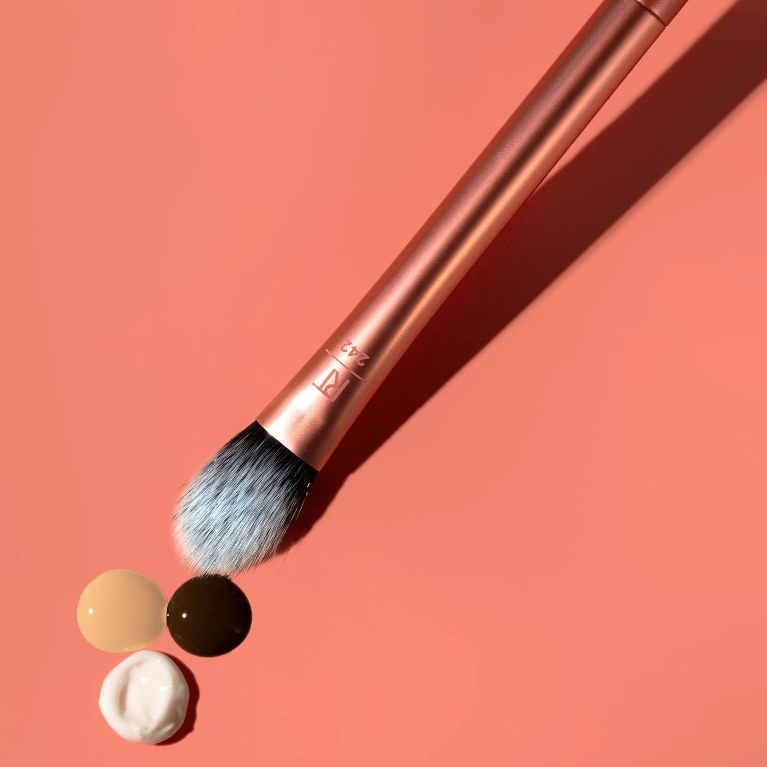 image:imageReal Techniques Expert Concealer Brush Conceal Under Eyes amp Cover Blemishes Makeup Brush For Blending Liquid amp Cream Concealer Brighten Dark Circles CrueltyFree Soft Bristles 1 CountBrightening Concealer Eye Creams Makeup Brush 1PC Pack of 2