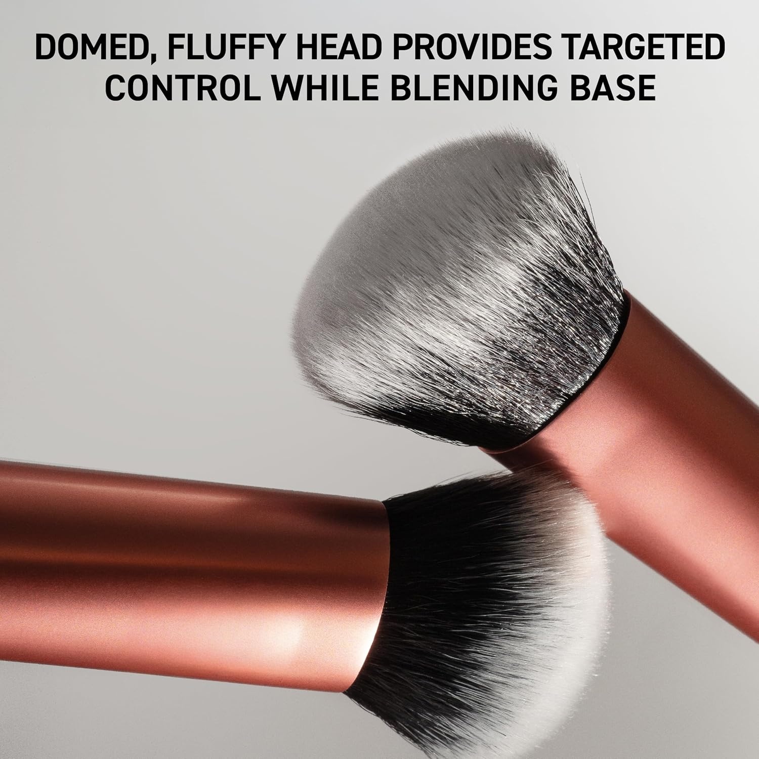 image:imageReal Techniques Expert Face Professional Foundation Makeup Brush for Even Streak Free Application Dense Bristles For Buffing Orange 1 CountExpert Face Liquid Foundation Makeup Brush