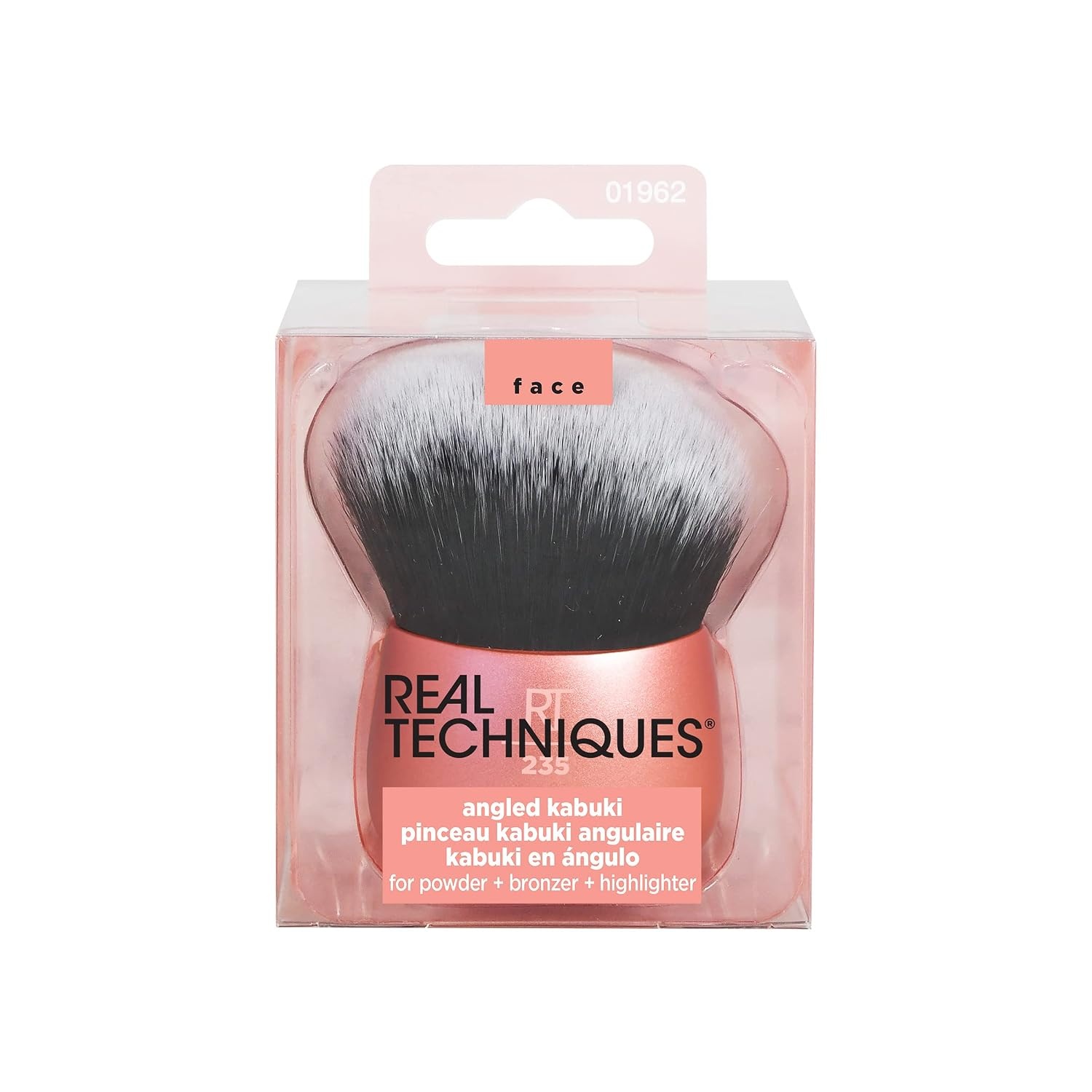 image:imageReal Techniques Foundation Makeup Blender Kabuki Brush For Face or Body Makeup Works With Liquid or Cream Foundation No Handle Blend amp Buff Makeup Dense Synthetic Bristles 1 CountOrange