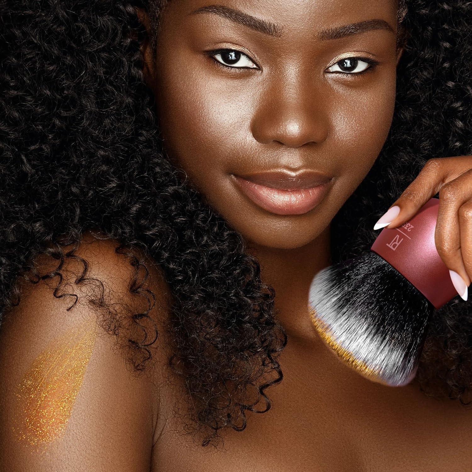 image:imageReal Techniques Foundation Makeup Blender Kabuki Brush For Face or Body Makeup Works With Liquid or Cream Foundation No Handle Blend amp Buff Makeup Dense Synthetic Bristles 1 CountOrange