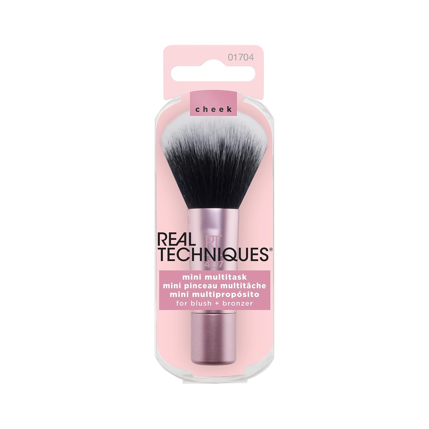 image:imageReal Techniques Mini Multitask Makeup Brush For Blush Bronzer amp Powder Face Brush with CustomCut Synthetic Bristles For Loose amp Pressed Powder Travel Sized Vegan amp CrueltyFree 1 Count1 Count Pack of 1