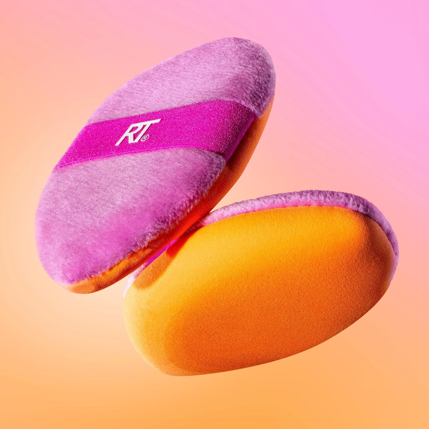 image:imageReal Techniques Miracle 2In1 Powder Puff Travel Case DualSided Makeup Blending Puff Elastic Band Precision Makeup Sponge amp Powder Puff For Liquid Cream amp Powders Travel Case 2 Count2 Piece Set