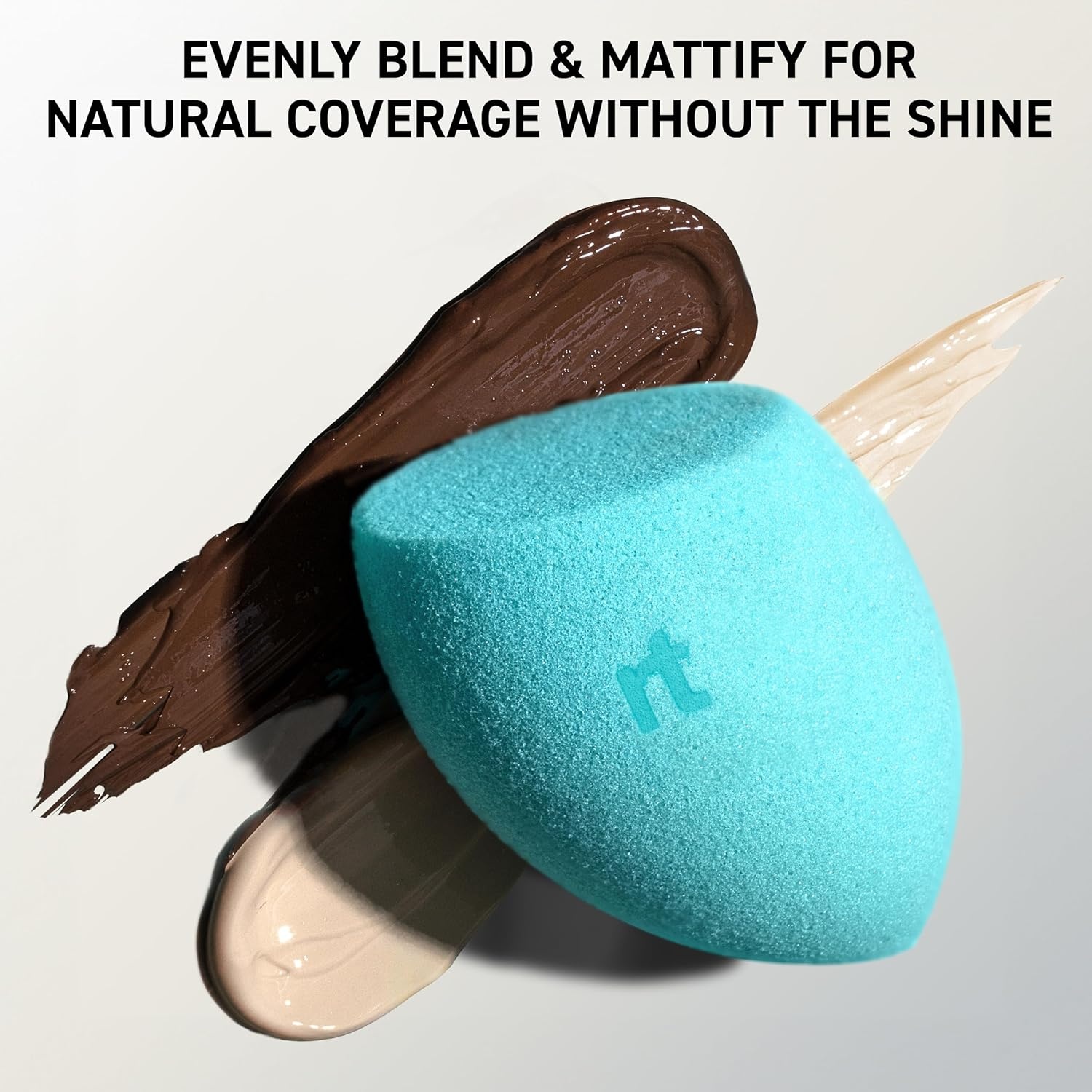 image:imageReal Techniques Miracle Airblend Sponge Matte Makeup Blending Sponge For Liquid Cream amp Powder Products Offers Medium To Full Coverage Foundation Sponge LatexFree Foam 1 Count