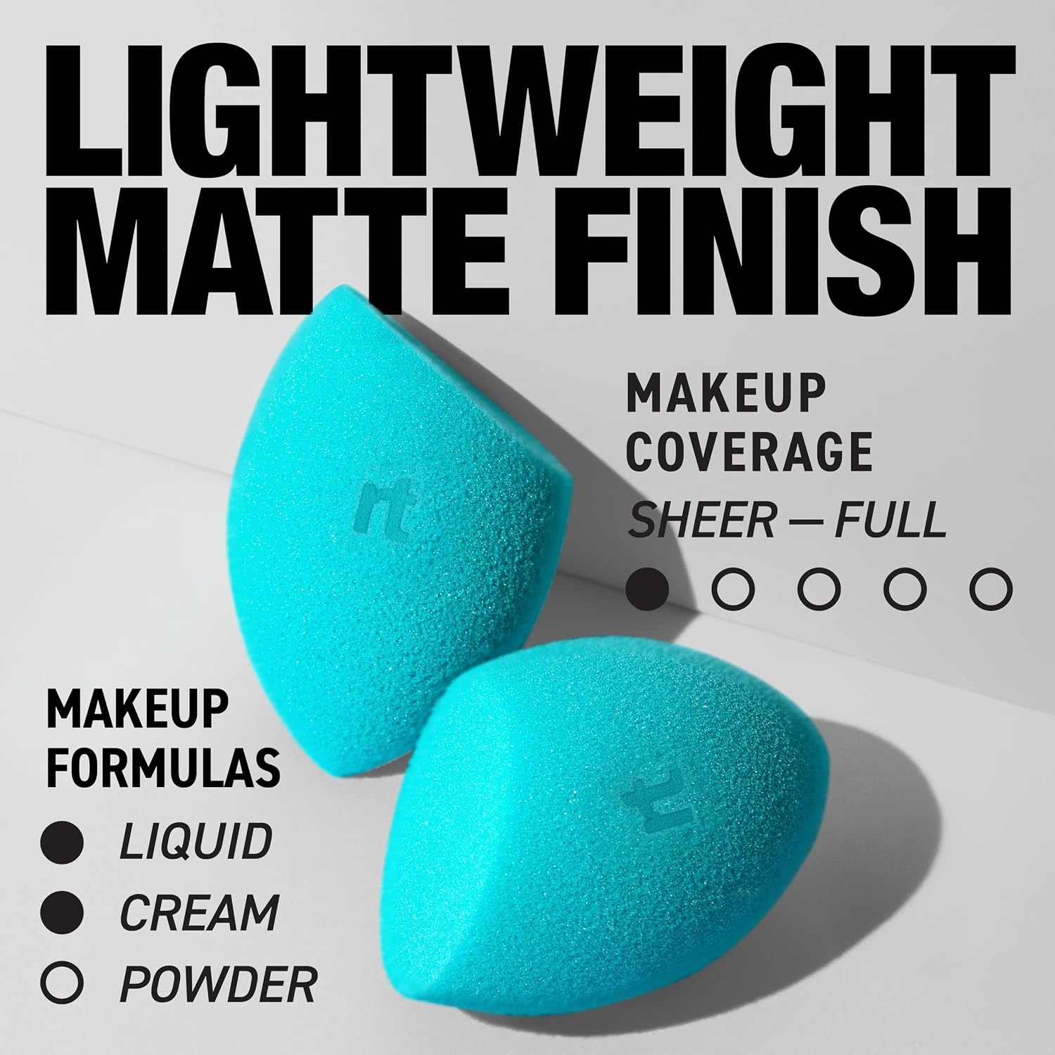 image:imageReal Techniques Miracle Airblend Sponge Matte Makeup Blending Sponge For Liquid Cream amp Powder Products Offers Medium To Full Coverage Foundation Sponge LatexFree Foam 1 Count