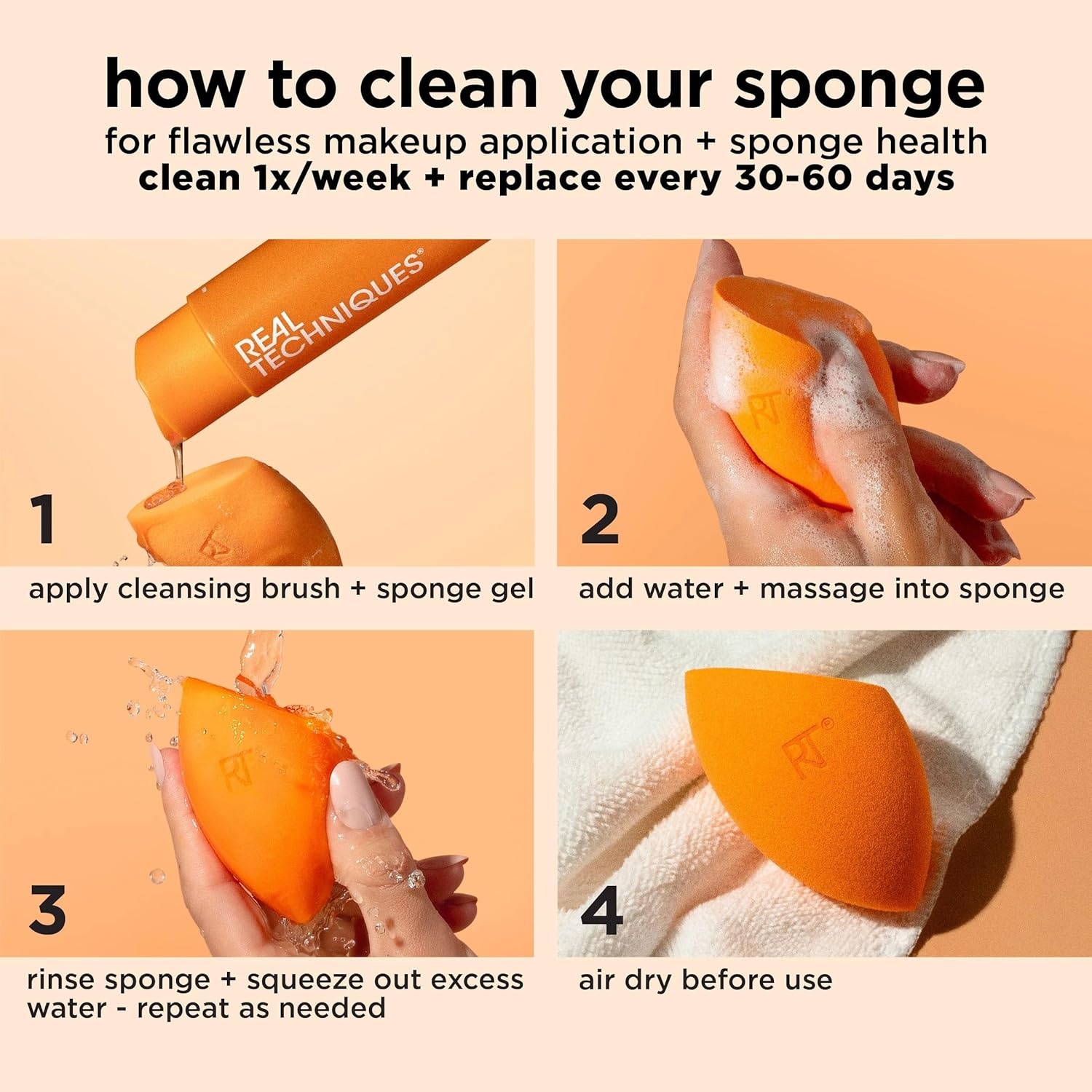 image:imageReal Techniques Miracle Complexion Sponge Concealer Sponge Duo Makeup Blending Sponges For Foundation amp Concealer Offers Light To Medium Coverage Natural Dewy Makeup LatexFree Foam 2 CountUltimate Makeup Sponge Trio 3 Count