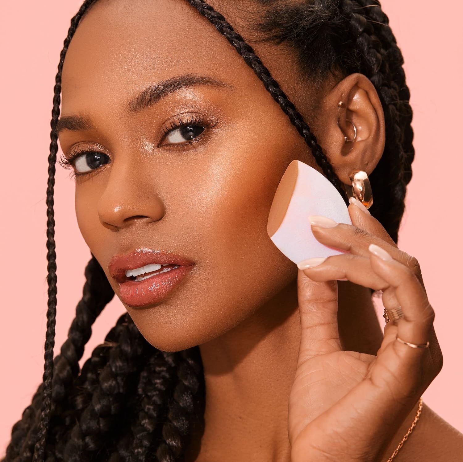 image:imageReal Techniques Miracle Complexion Sponge Concealer Sponge Duo Makeup Blending Sponges For Foundation amp Concealer Offers Light To Medium Coverage Natural Dewy Makeup LatexFree Foam 2 CountUltimate Makeup Sponge Trio 3 Count
