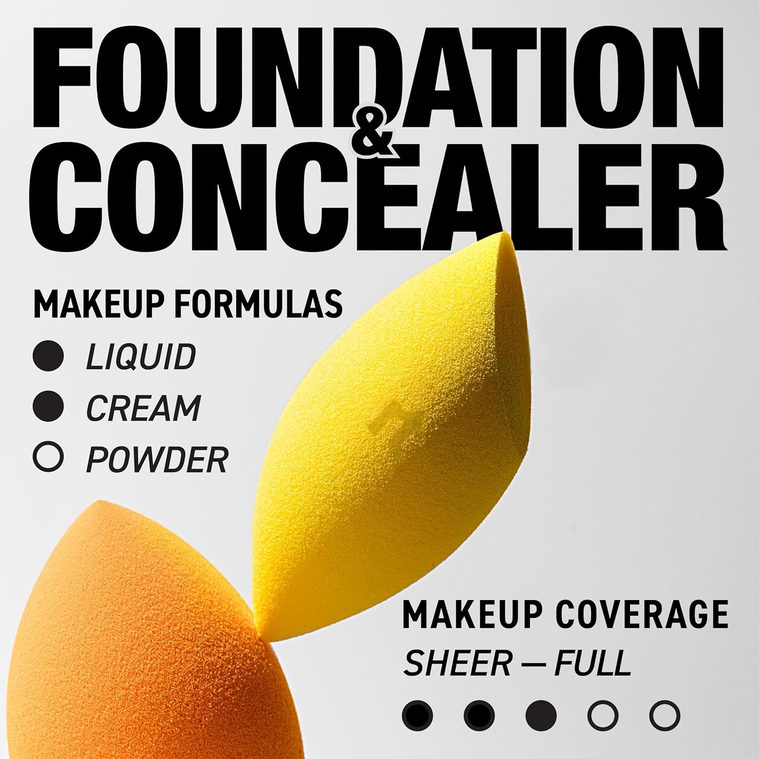image:imageReal Techniques Miracle Complexion Sponge Concealer Sponge Duo Makeup Blending Sponges For Foundation amp Concealer Offers Light To Medium Coverage Natural Dewy Makeup LatexFree Foam 2 CountMiracle Complexion Concealer Sponge 2 Count