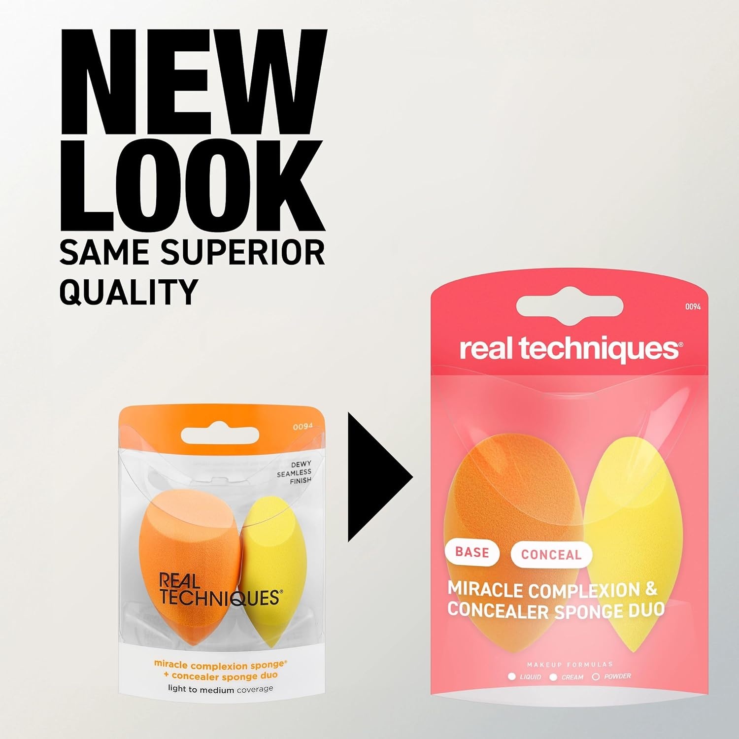 image:imageReal Techniques Miracle Complexion Sponge Concealer Sponge Duo Makeup Blending Sponges For Foundation amp Concealer Offers Light To Medium Coverage Natural Dewy Makeup LatexFree Foam 2 CountMiracle Complexion Concealer Sponge 2 Count