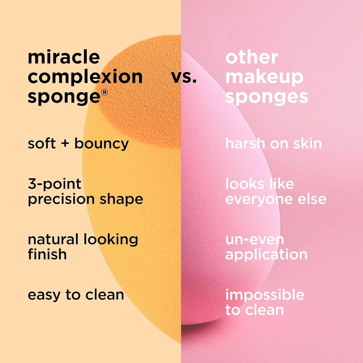 image:imageReal Techniques Miracle Complexion Sponge Concealer Sponge Duo Makeup Blending Sponges For Foundation amp Concealer Offers Light To Medium Coverage Natural Dewy Makeup LatexFree Foam 2 CountUltimate Makeup Sponge Trio 3 Count