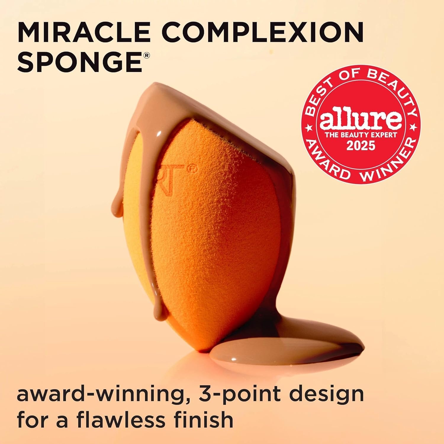 image:imageReal Techniques Miracle Complexion Sponge Concealer Sponge Duo Makeup Blending Sponges For Foundation amp Concealer Offers Light To Medium Coverage Natural Dewy Makeup LatexFree Foam 2 CountUltimate Makeup Sponge Trio 3 Count