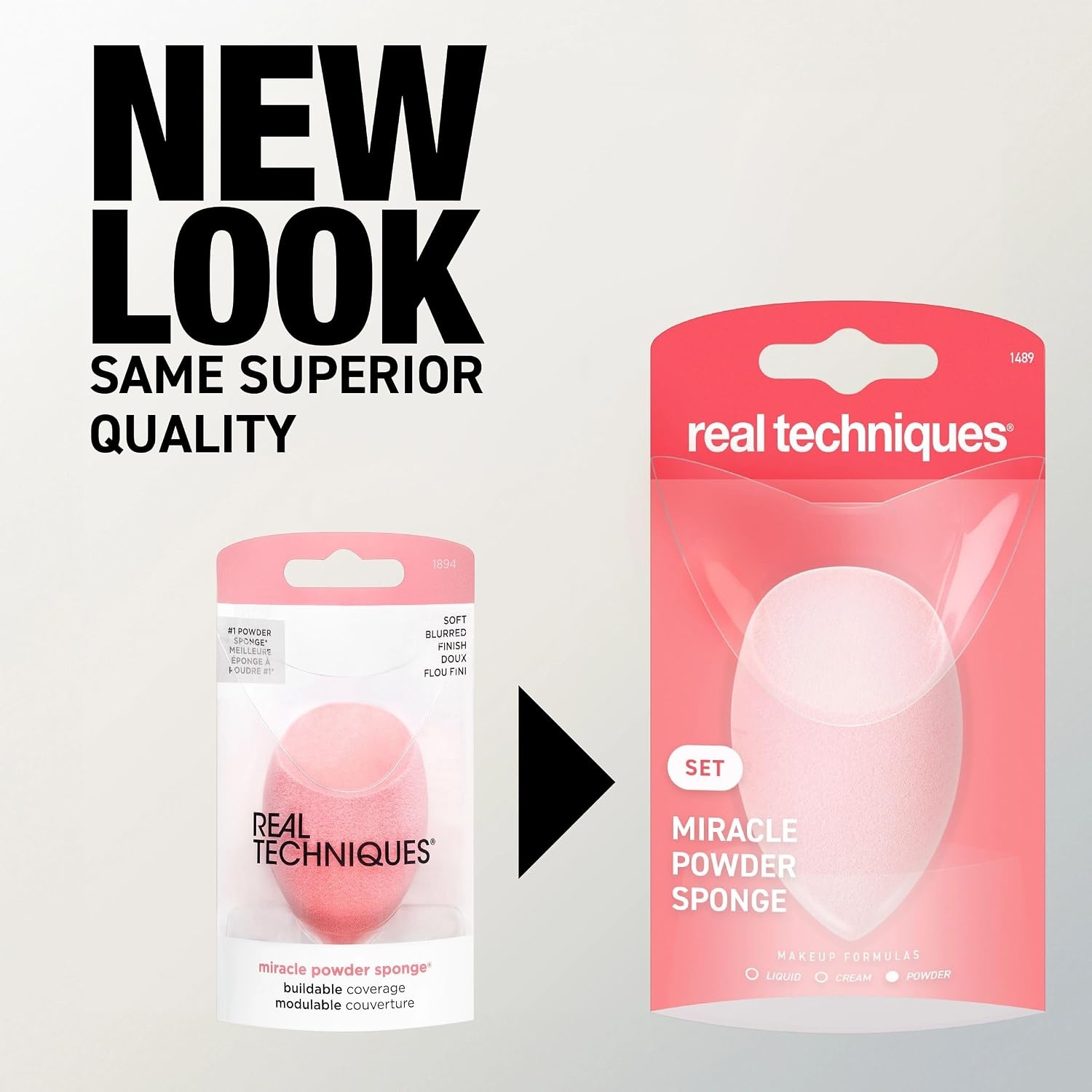 image:imageReal Techniques Miracle Powder Sponge Makeup Blending Sponge For Powder Products Set Makeup For Natural Finish amp Cloud Skin Buildable Coverage Velvet Material LatexFree Foam 1 Count2 Count Pack of 1