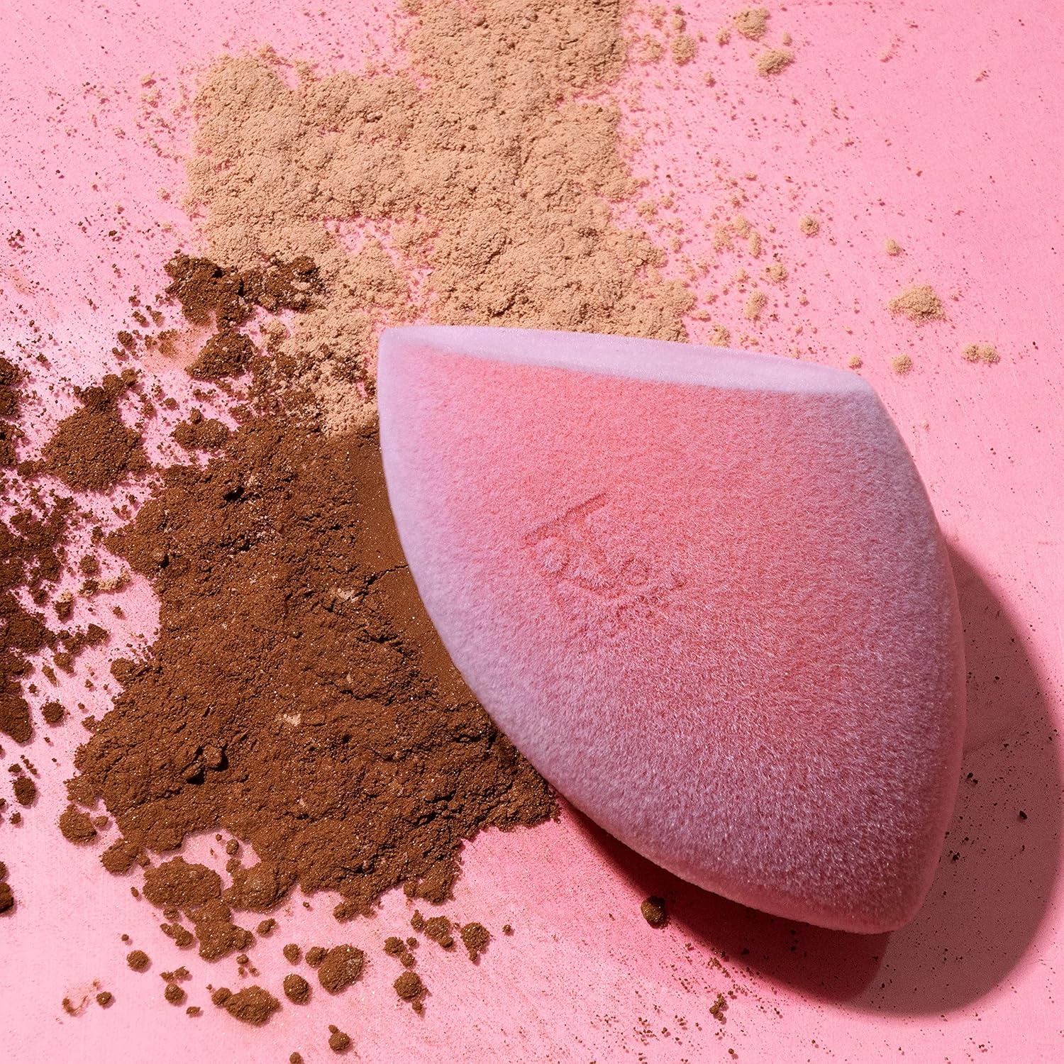 image:imageReal Techniques Miracle Powder Sponge Makeup Blending Sponge For Powder Products Set Makeup For Natural Finish amp Cloud Skin Buildable Coverage Velvet Material LatexFree Foam 1 Count2 Count Pack of 2