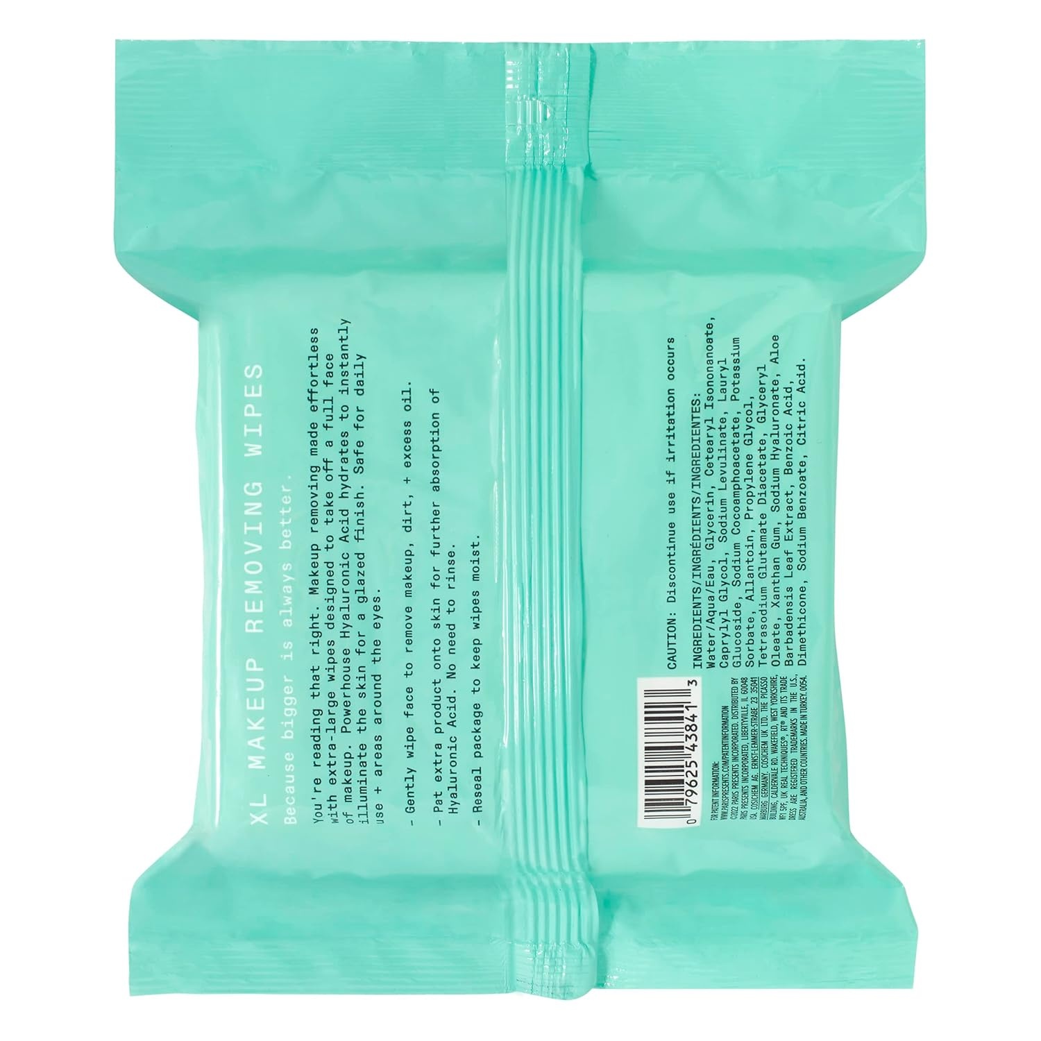 image:imageReal Techniques Real Clean XL Hydrating Facial Wipes Infused With Hyaluronic Acid DualUsage Cleansing Wipes Repair Skin amp Gently Remove Makeup Fragrance Free 25 CountBlue