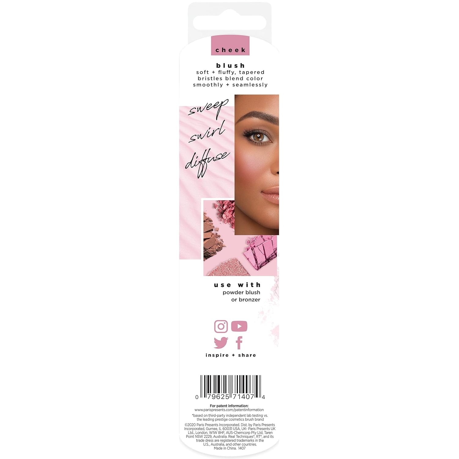 image:imageReal Techniques Tapered Cheek Brush RT 449 Fluffy Blending Brush for Powder Blush amp Highlighter UltraPlush Synthetic Bristles Vegan amp CrueltyFree Makeup Brush 1 CountUltra Plush Blush Brush
