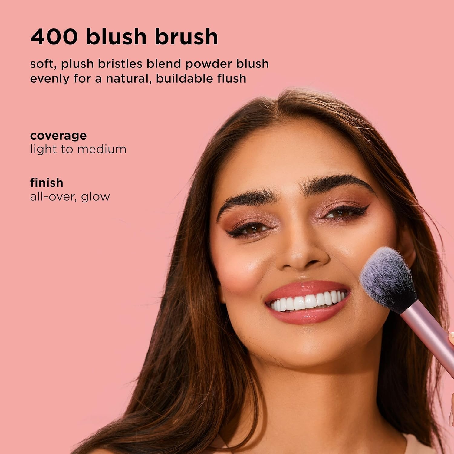 image:imageReal Techniques Tapered Cheek Brush RT 449 Fluffy Blending Brush for Powder Blush amp Highlighter UltraPlush Synthetic Bristles Vegan amp CrueltyFree Makeup Brush 1 CountUltra Plush Blush Brush