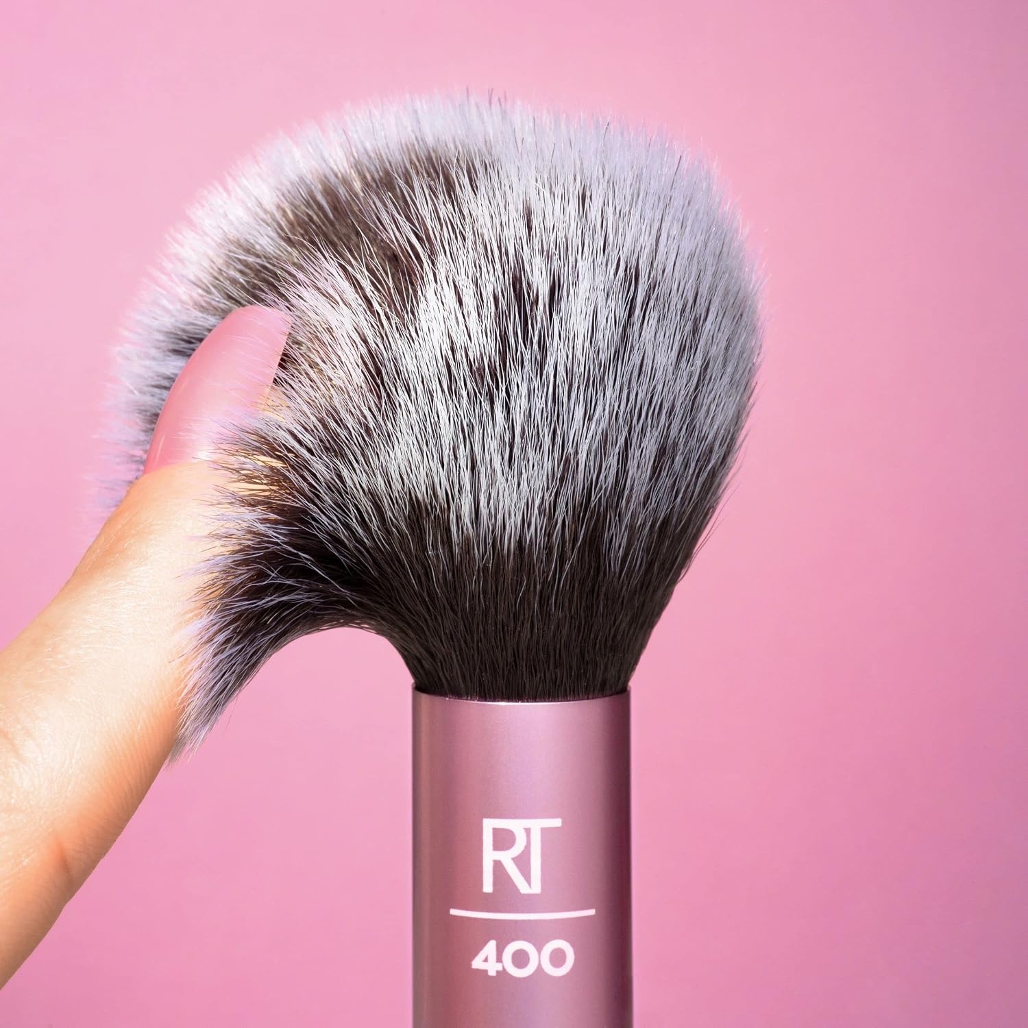image:imageReal Techniques Tapered Cheek Brush RT 449 Fluffy Blending Brush for Powder Blush amp Highlighter UltraPlush Synthetic Bristles Vegan amp CrueltyFree Makeup Brush 1 CountUltra Plush Blush Brush