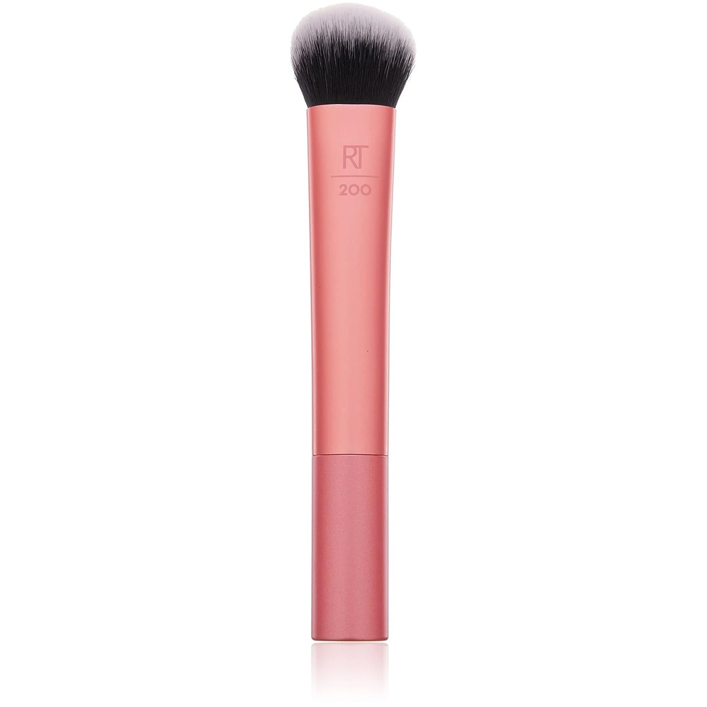 image:imageReal Techniques Expert Face Professional Foundation Makeup Brush for Even Streak Free Application Dense Bristles For Buffing Orange 1 CountReal Techniques Professional Foundation Makeup Brush Orange Pack of 4
