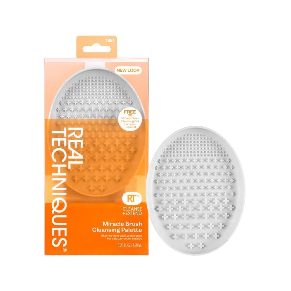 image:imageReal Techniques Miracle Deep Cleansing Gel Makeup Brush amp Sponge Cleaner Shampoo for Makeup Tools Vegan amp CrueltyFree 4 fl oz118 ml Bottle1 Count Pack of 1