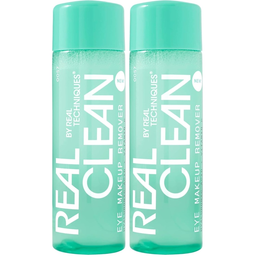 image:imageReal Techniques Real Clean InTheClear Eye Makeup Remover Gentle Liquid Makeup Remover Skin Repair Ingredients Hyaluronic Acid amp Vitamin C Vegan amp CrueltyFree 4 floz110 mL Bottle1 Ounce Pack of 2