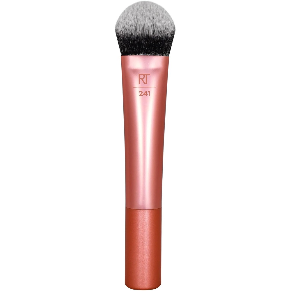 image:imageReal Techniques Seamless Complexion Makeup Brush For Foundation Primer amp Moisturizer Multipurpose Foundation Brush Or Skincare Tool StreakFree Buildable Coverage amp Natural Finish 1 Count